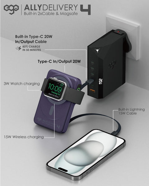 【門市發售】EGO AllyDelivery 4  10000mAh 6in1 外置充電器（只限香港發售，不設平郵）