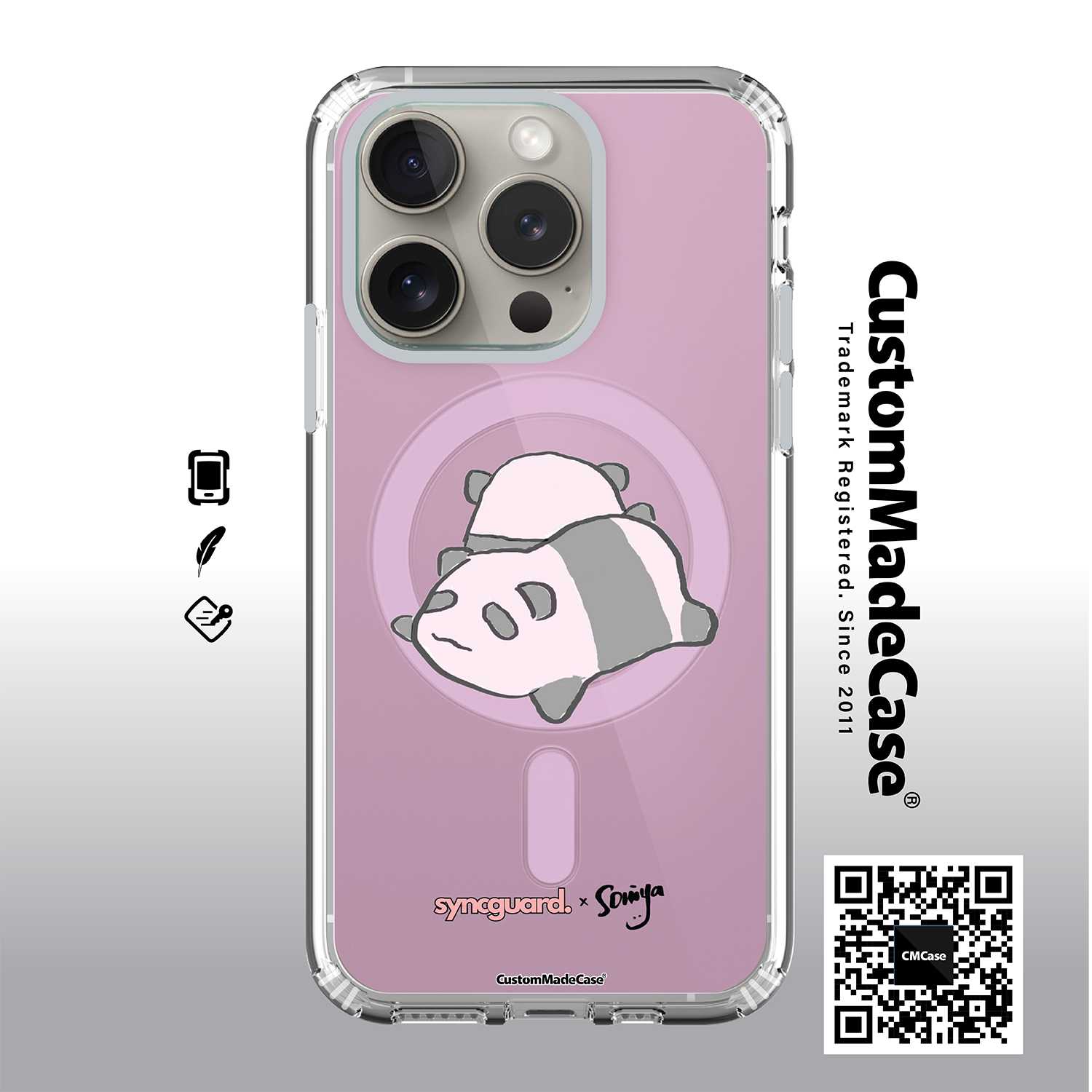 SyncGuard. x Soniya Clear Case / iPhone Case / Android Case / Samsung Case 正版授權 全包邊氣囊防撞手機殼 (SS01CMC)