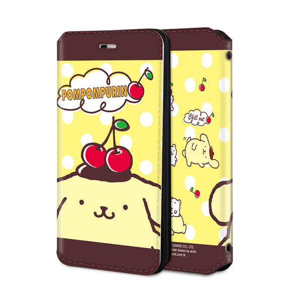 Pom Pom Purin Leather Flip Case (PNCM08)